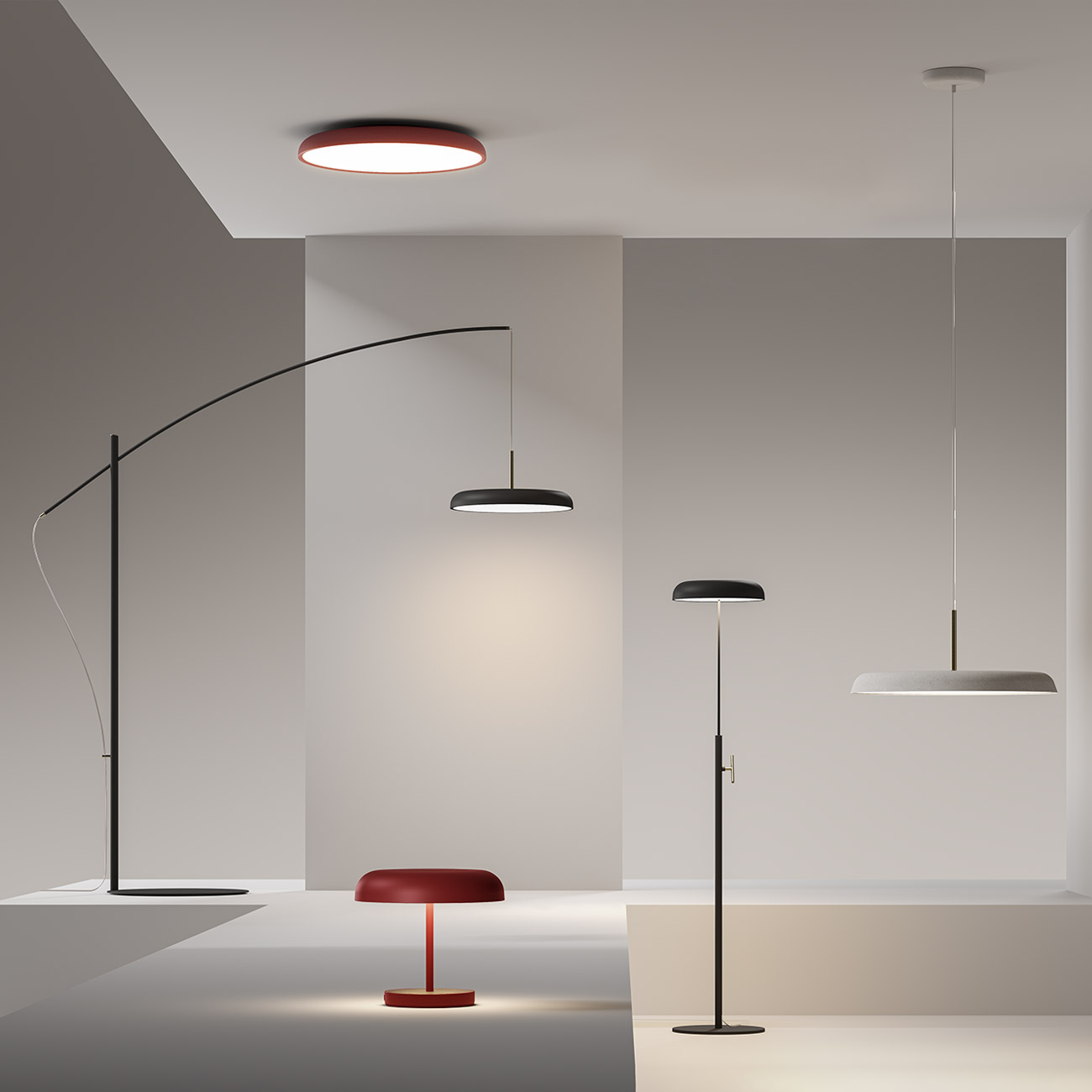 ZERO suspension lamp by Lumen Center Italia | Dining table